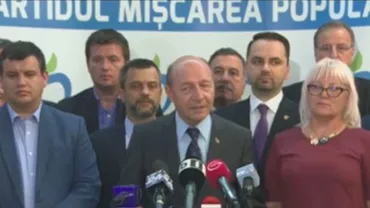 Traian Băsescu: Indiscutabil, nu a fost o fuziune reușită cu UNPR. Nu la noi e problema, cred (VIDEO)