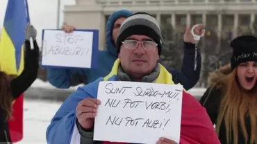 Protestatarul surdo-mut, AMENDAT pentru că A STRIGAT LOZINCI ÎMPOTRIVA PSD, achitat în instanță