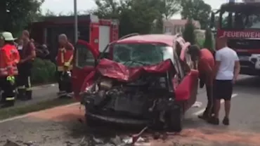 ACCIDENT GRAV în Germania: Mai mulți români RĂNIȚI în urma IMPACTULUI (VIDEO)