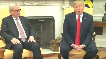 Trump l-a primit pe Juncker la Casa Albă, după scenele HALUCINANTE de la summitul NATO. Ce vrea să obţină preşedintele american (VIDEO)