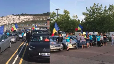 Coloană de maşini cu români din diaspora în drum spre Bucureşti. Aceştia vor face o oprire în Cluj