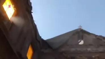 Acoperișul bisericii construite deasupra temniței unde au fost închiși Sfinții Petru și Pavel s-a dărâmat (VIDEO)