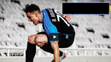 FAZA ZILEI! Un fotbalist s-a bucurat atât de tare de golul marcat în grupele Ligii Europa încât a sărit ca 'o căprioară' direct într-un șanț. Colegii s-au mobilizat pentru a-l scoate de acolo (VIDEO)