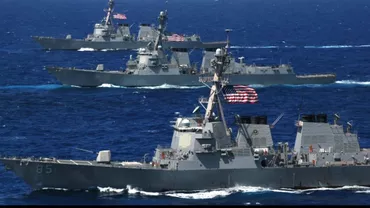 Tensiuni militare fără precedent între SUA și China. INCIDENT maritim între nave militare, în Marea Chinei de Sud