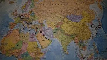 Harta pe care ambasadorul rus la București, Valeri Kuzmin, o are în birou: Ce reprezintă PUNCTELE NEGRE (FOTO)