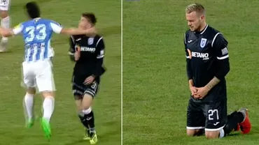 Scene de coşmar în Liga 1: Un fault criminal putea duce la o tragedie. Jucători în lacrimi rugându-se în genunchi (VIDEO)