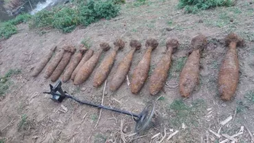 Descoperire INCREDIBILĂ în Arad! Au fost găsite 14 bombe (FOTO)