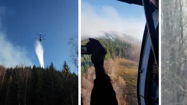 Hunedoara: Incendiu DEVASTATATOR în Parcul Natural Grădiștea Muncelului. VESTIGII DACICE, în pericol! (VIDEO, FOTO)