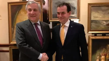 Ludovic Orban, întâlnire importantă cu preşedintele Parlamentului European, Antonio Tajani, la Bucureşti (FOTO, VIDEO)
