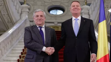 Klaus Iohannis, întrevedere la Cotroceni cu preşedintele Parlamentului European, Antonio Tajani (VIDEO)