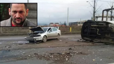 Comisarul Traian Berbeceanu, implicat într-un GRAV ACCIDENT AUTO. A intrat FRONTAL într-o DUBIȚĂ
