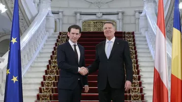 Iohannis l-a primit la Palatul Cotroceni pe cancelarul Austriei. România preia, simbolic, președinția Consiliului UE (VIDEO, FOTO)