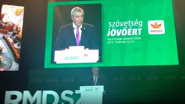 Tăriceanu a vorbit în maghiară, la Congresul UDMR, despre relaţiile dintre români şi unguri (VIDEO)