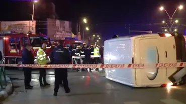 O mașină cu bani s-a răsturnat în Capitală. Gestul făcut de oamenii de pază