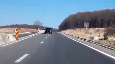 Un 'BIZON ȘMECHER' cu BMW merge pe contrasens pe DN 1 (VIDEO)