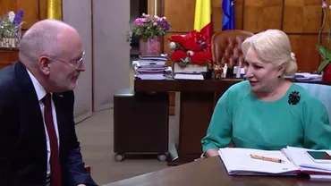 Frans Timmermans, noi discuții cu Viorica Dăncilă și Tudorel Toader despre ordonanțele de urgență privind modificările din justiție (VIDEO)