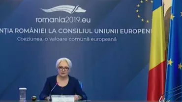 Viorica Dăncilă, bilanț la 100 de zile de președinție a Consiliului UE: Contribuim la creșterea încrederii populației în viitorul proiectului european (VIDEO)