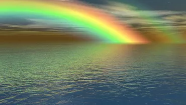 IMAGINI SPECTACULOASE! Cel mai frumos CURCUBEU a apărut după decolarea unui avion (FOTO)