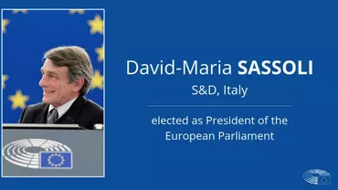 Socialistul italian David Sassoli este noul președinte al Parlamentului European 