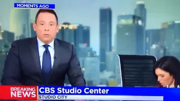 Momentul în care doi prezentatori TV s-au panicat în timpul cutremurului din California de 7,1 grade (VIDEO)