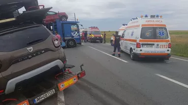 PLAN ROȘU de intervenție! Accident cu șase autovehicule în Olt: BILANȚUL VICTIMELOR (FOTO)