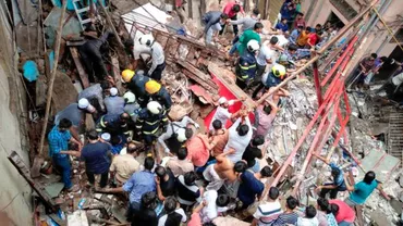 TRAGEDIE! O clădire s-a prăbușit în Mumbai. Bilanțul VICTIMELOR (VIDEO)