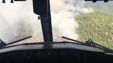 Incendiu de proporţii lângă Atena. Au fost mobilizaţi cel puţin 160 de pompieri (VIDEO)