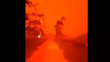 Cer mai roşu ca pe Marte deasupra Indoneziei. Care sunt cauzele (VIDEO)