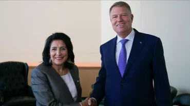 Klaus Iohannis, discuţii cu preşedintele Georgiei despre consolidarea securităţii la Marea Neagră
