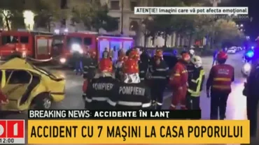 Bilanț negru și noapte albă pentru polițiștii și medicii din Capitală. ACCIDENT GROAZNIC, după o întrecere între mai mulți șoferi (VIDEO)