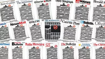 Protest inedit al presei din Australia împotriva autoritățile: Marile ziare au apărut cu prima pagina cenzurată pentru a denunța măsurile tot mai strice în favoarea secretizării informațiilor (FOTO)