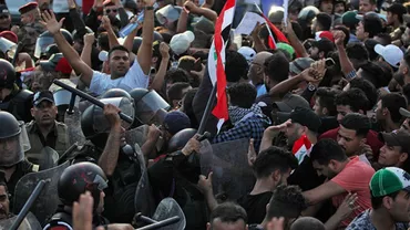 Proteste violente în Irak. Forțele de ordine au deschis focul. Bilanțul morților e CUTREMURĂTOR