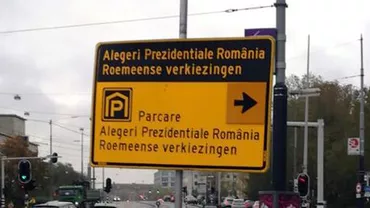Autoritățile olandeze au instalat indicatoare spre secțiile unde pot vota românii din diaspora (FOTO)