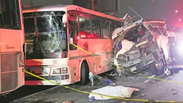 Mexic: Accident TERIBIL cu trei autobuze. Bilanțul VICTIMELOR