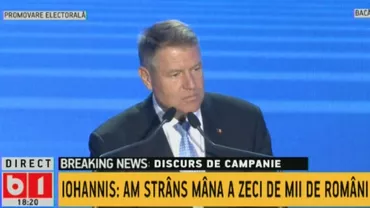 Președintele Klaus Iohannis, la ultimul discurs al campaniei: „De comunism am scăpat, dar de comuniști încă nu. PSD este tot acel partid, care vrea să pună mâna pe tot ce mișcă în România” (VIDEO)