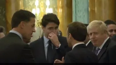 Moment stânjenitor la summitul NATO: Trudeau, Macron și Johnson, surprinși în timp ce glumeau pe seama lui Donald Trump (VIDEO)