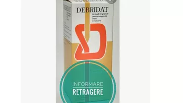 Medicamentul DEBRIDAT, retras de pe piața din România, după ce s-a descoperit că există riscul ca un corp metalic să fi ajuns într-unul dintre recipiente!
