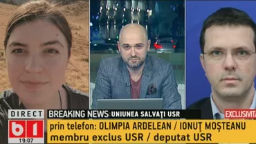 Oli Ardelean explică episodul excluderii sale din USR, pentru B1 TV: „Aceeași toleranță față de încălcarea legii pe care am văzut-o la Dan Barna” / Cum a reacționat deputatul Moșteanu, acuzat că minte în direct (VIDEO)