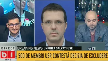 Ionuț Moșteanu, deputat USR, după ce integritatea „Echipei Barna” a fost pusă sub semnul întrebării de peste 500 de membri ai partidului: „Nu toți sunt importanți” (VIDEO)