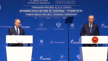Erdogan și Putin au inaugurat gazoductul TurkStream, care permite Rusiei să ocolească Ucraina în livrările sale de gaze naturale spre Europa (VIDEO)