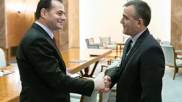 Premierul Ludovic Orban, întâlnire cu ambasadorul Republicii Moldova în România, Mihai Gribincea