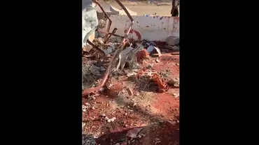 Zeci de soldaţi, bombardaţi cu rachete în timp ce se rugau (VIDEO)