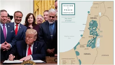 Ce normele de drept internaţional încalcă 'Înţelegerea Secolului', de 180 de pagini, pentru Orientul Mijlociu semnată de Donald Trump și Benjamin Netanyahu (FOTO, VIDEO)