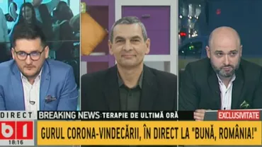 Gurul corona-vindecării, în direct la ”Bună, România!”. Cum poate fi ținută sub control teama de coronavirus: ”Pot să lucrez și cu politicieni. Îi scap doar de frică, nu și de dosare” (VIDEO)