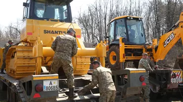 Armata construiește un spital în 5 zile: 'Sperăm să terminăm lucrarea vineri, înainte de termenul ordonat' (VIDEO)