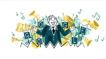 Google Doodle, 21 MARTIE: 125 de ani de la nașterea muzicianului Leonid Utyosov