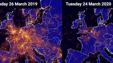 Imaginile care arată prăbușirea traficului aerian în Europa din cauza pandemiei de coronavirus