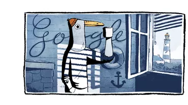 Google Doodle, 27 MARTIE: În cinstea tricoului de marinar