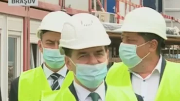 Premierul verifică lucrările la Aeroportul Brașov. Ludovic Orban: Obiectivul nostru e să realizăm toate conexiunile de care are nevoie România