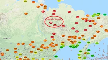 Temperatură record în Siberia: 38 de grade în orașul Verhoiansk